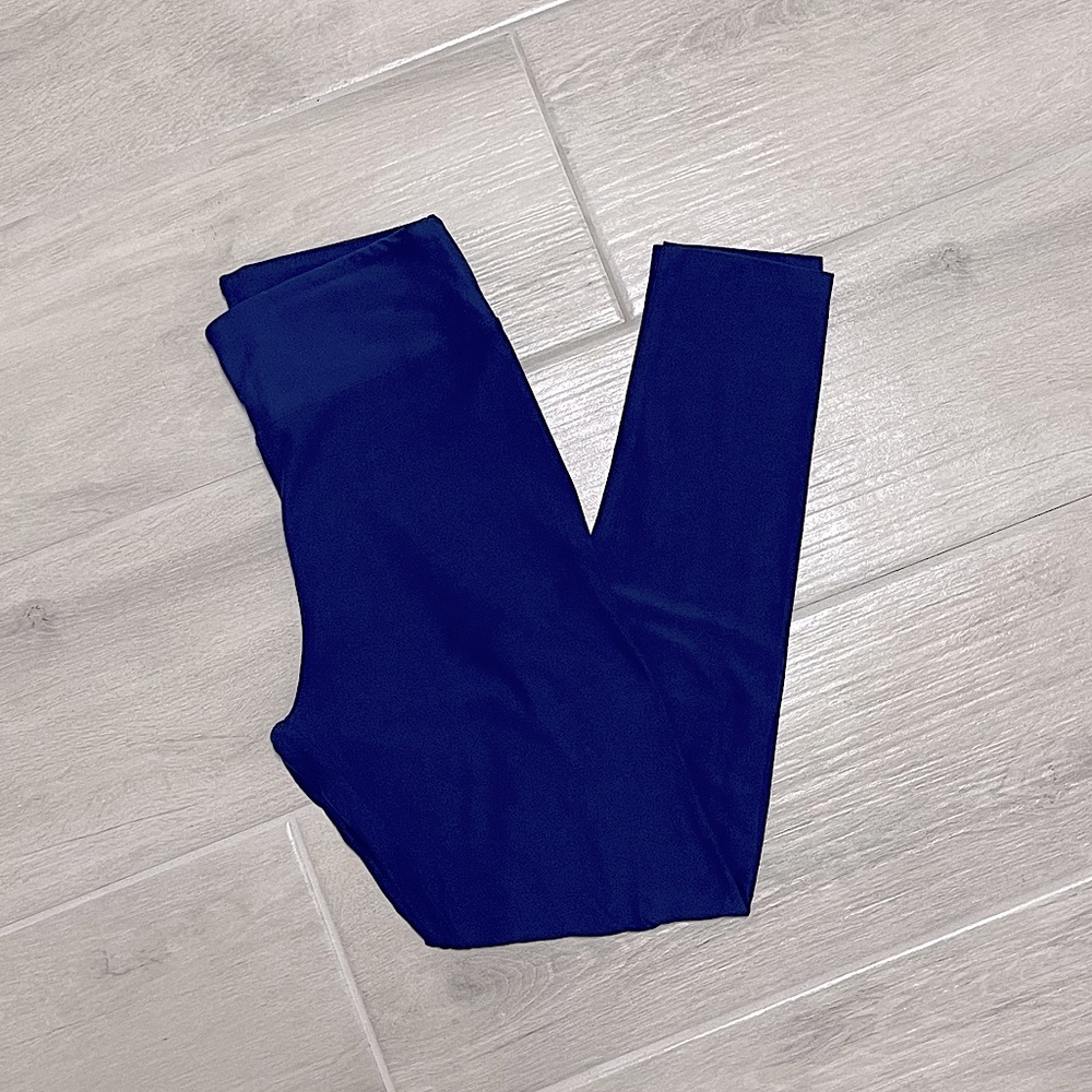EUC Royal blue LulaRoe leggings OS